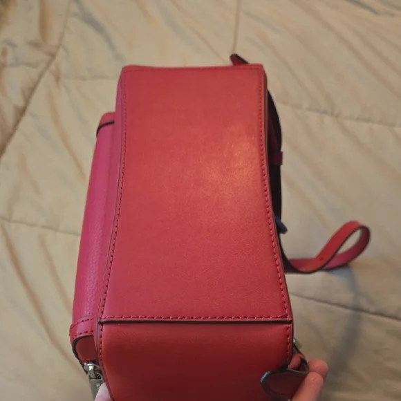 NWOT Michael Kors Dark Pink Backpack - Picture 4 of 10